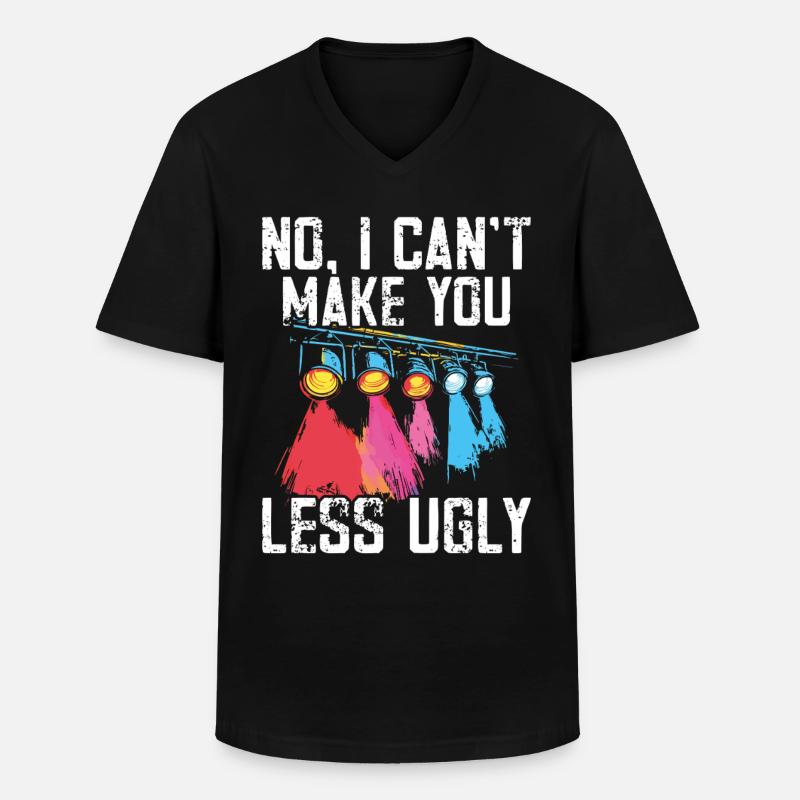 Lichttechniker Beleuchtungstechniker Lichttechnik - Männer-T-Shirt mit V-Ausschnitt - Schwarz