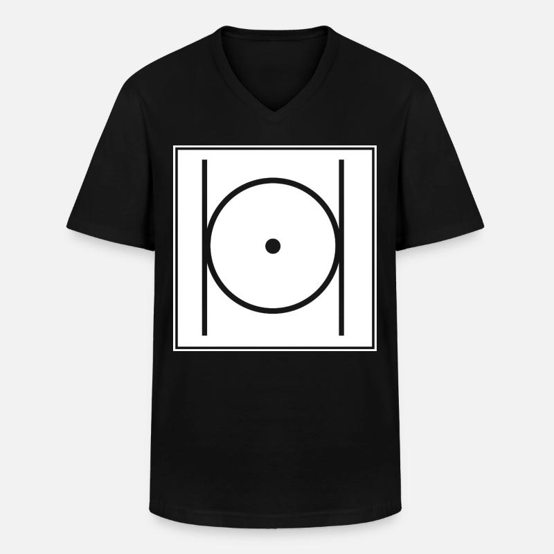 Freimaurer Illuminati - Männer-T-Shirt mit V-Ausschnitt - Schwarz