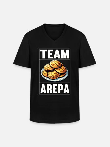 Venezuelan Arepas - Men's V-Neck T-Shirt - black