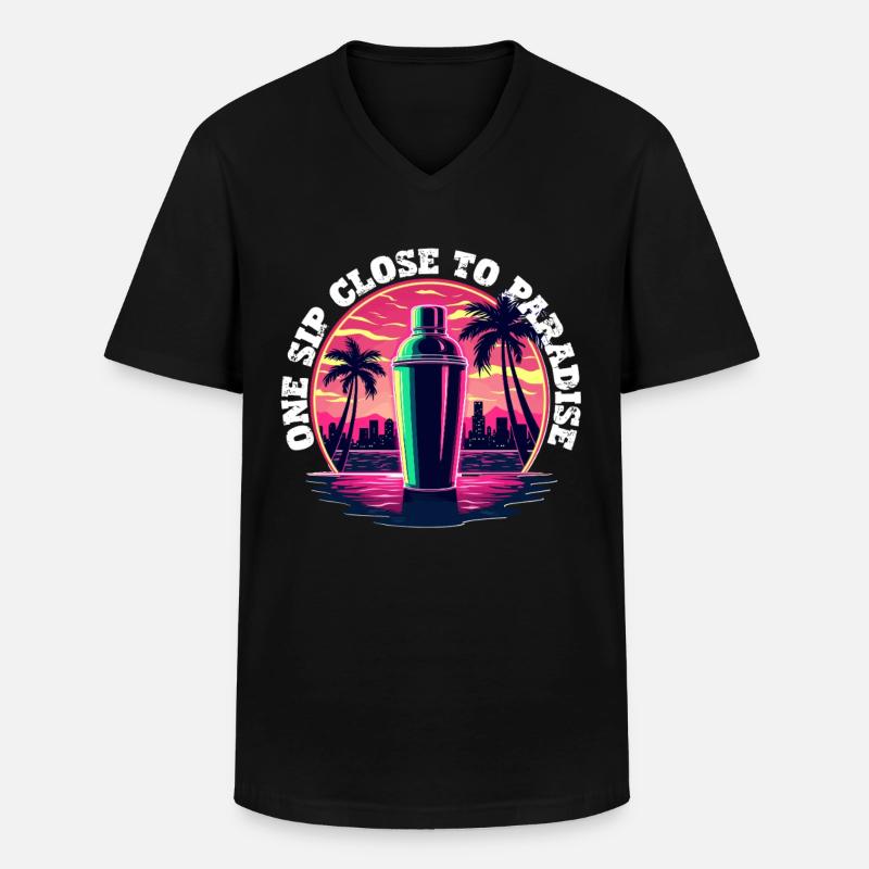 Bartender Bartender Bartending - Men's V-Neck T-Shirt - black