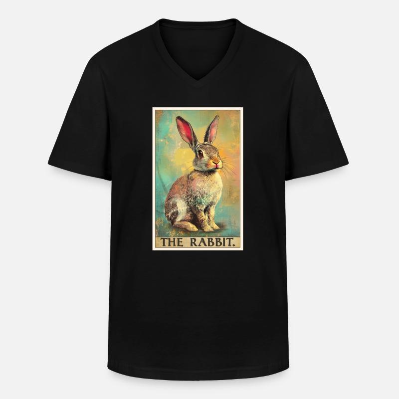 Bunny Bunny - Men's V-Neck T-Shirt - black