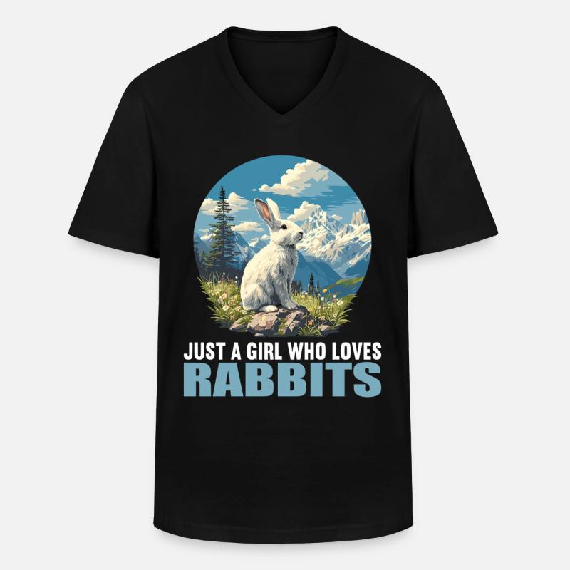 Bunny Bunny - Men's V-Neck T-Shirt - black