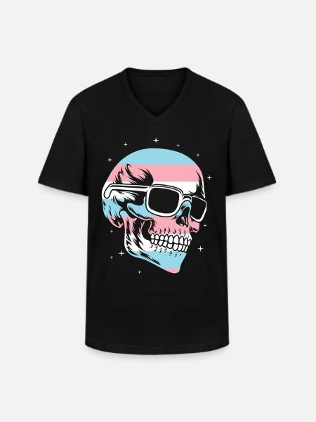 Transgender Trans LGBT Pride - Men's V-Neck T-Shirt - black