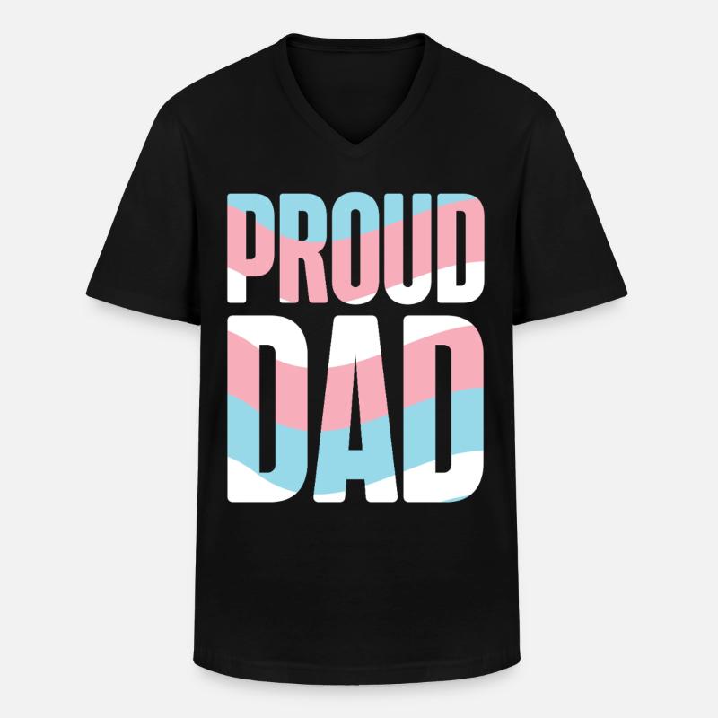 Transgender Trans LGBT Pride - Männer-T-Shirt mit V-Ausschnitt - Schwarz