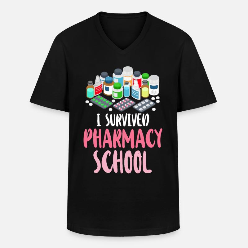 Pharmacy Tech Technician - Men's V-Neck T-Shirt - black