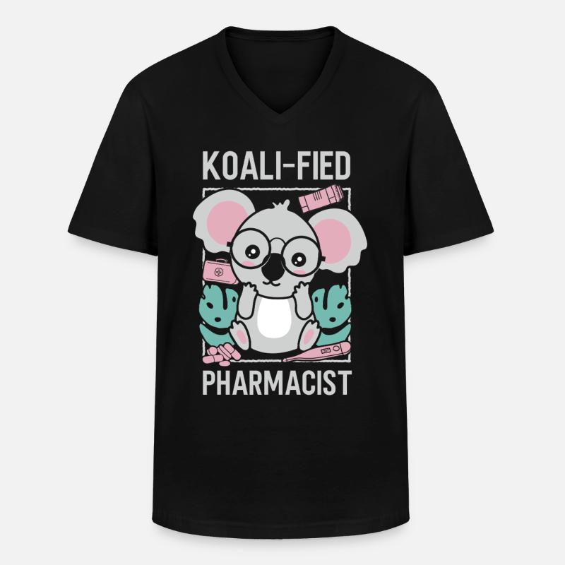 Pharmacy Tech Technician - Men's V-Neck T-Shirt - black