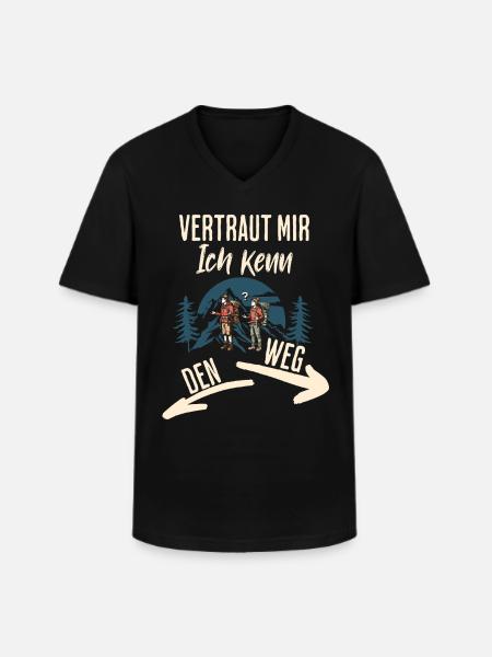 Wander - Men's V-Neck T-Shirt - black