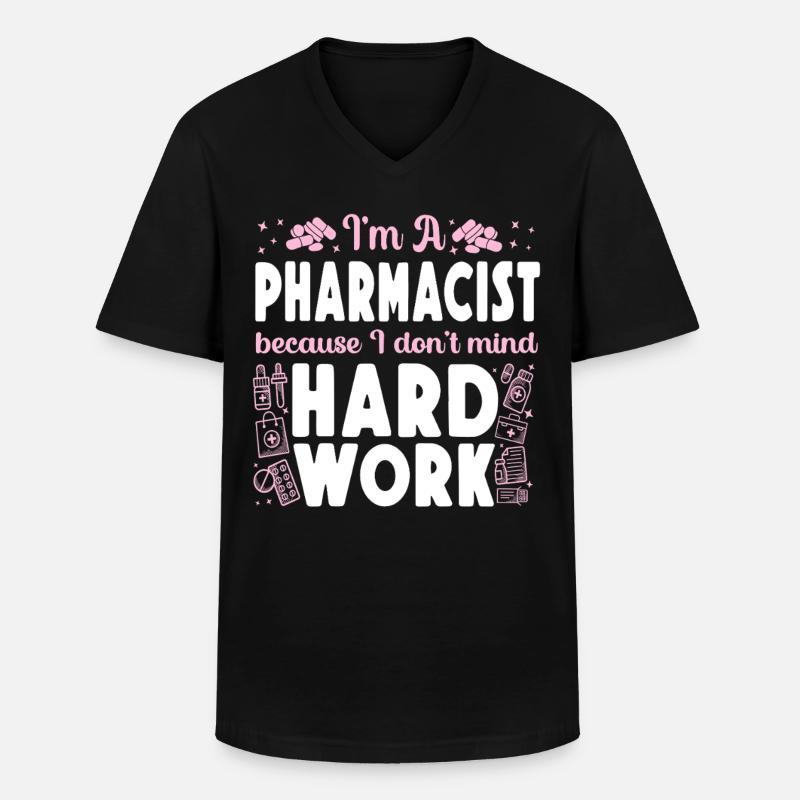 Pharmacy Tech Technician - Männer-T-Shirt mit V-Ausschnitt - Schwarz
