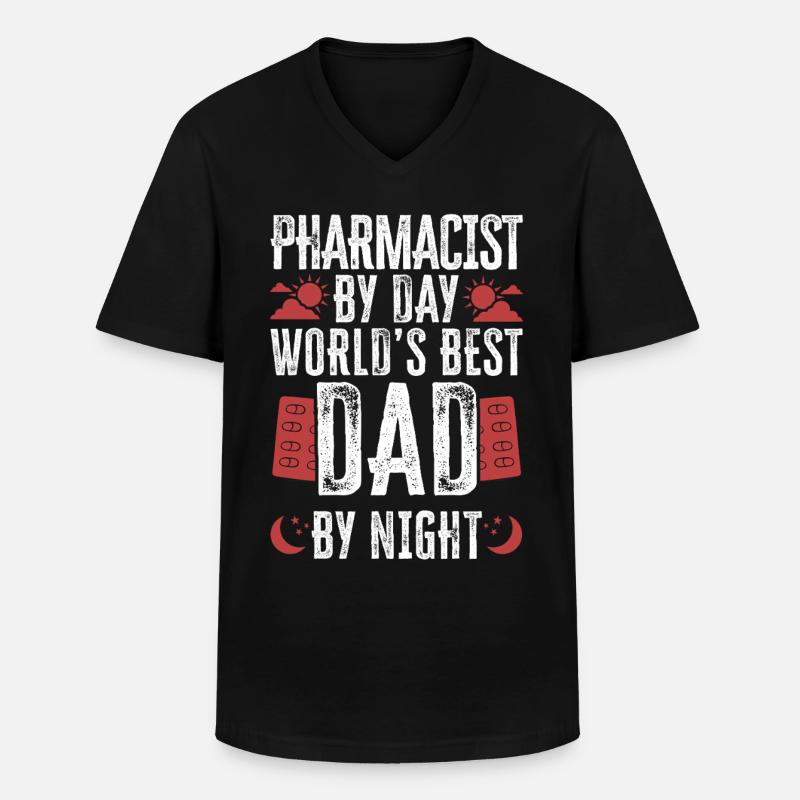 Pharmacy Tech Technician - Männer-T-Shirt mit V-Ausschnitt - Schwarz