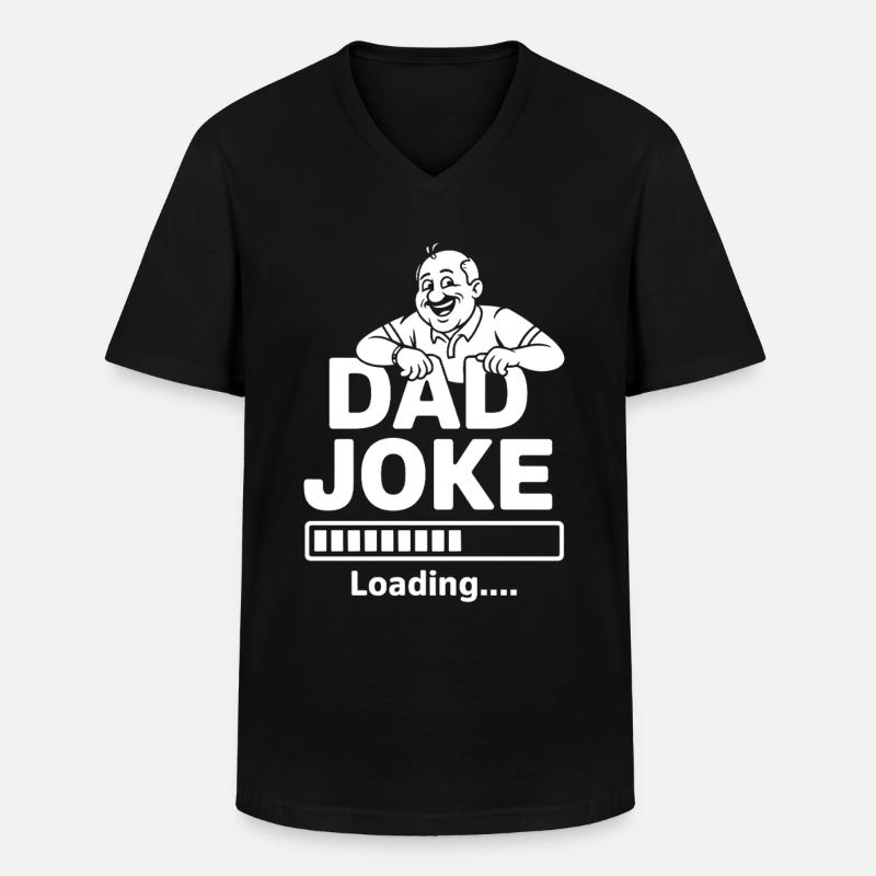 Dad Joke loading - Men's V-Neck T-Shirt - black