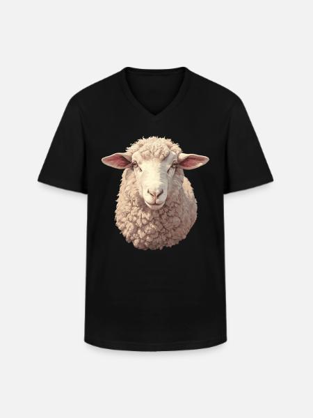 Sheep Sheep - Men's V-Neck T-Shirt - black