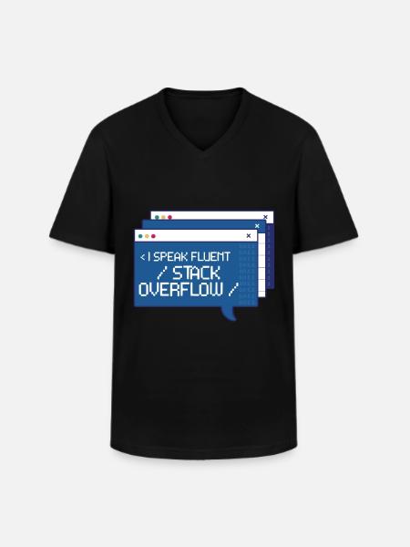 Informatiker Programmierer - Männer-T-Shirt mit V-Ausschnitt - Schwarz