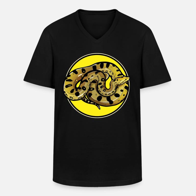 Anakondas Anakonda - Männer-T-Shirt mit V-Ausschnitt - Schwarz