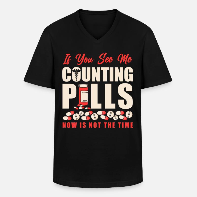 Pharmacy Tech Technician - Männer-T-Shirt mit V-Ausschnitt - Schwarz