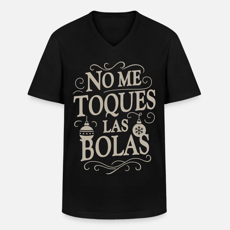 Berühre meine Eier nicht - Männer-T-Shirt mit V-Ausschnitt - Schwarz