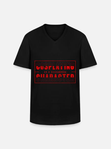 Cosplay Manga Leidenschaft Fan - Männer-T-Shirt mit V-Ausschnitt - Schwarz