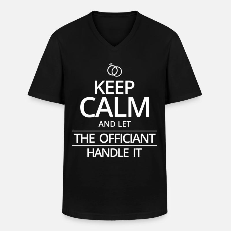 Trauungsleiter - Männer-T-Shirt mit V-Ausschnitt - Schwarz