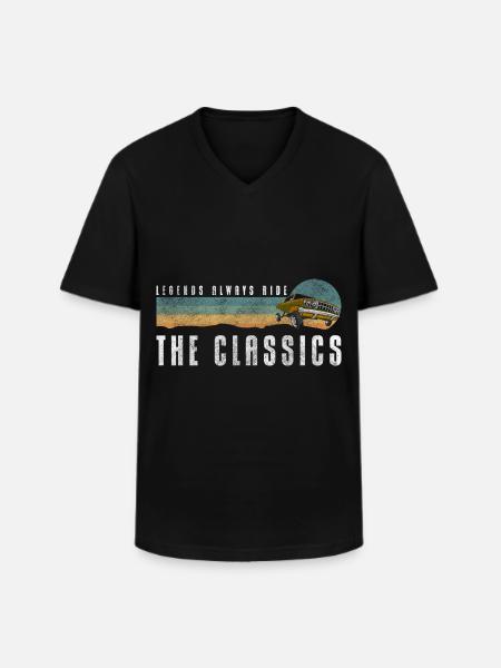Car Classic Engine Legend - Men's V-Neck T-Shirt - black