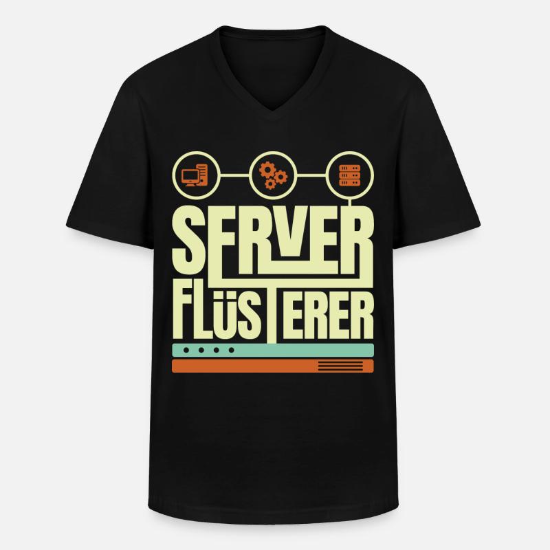 Sysadmin Network Gift - Men's V-Neck T-Shirt - black