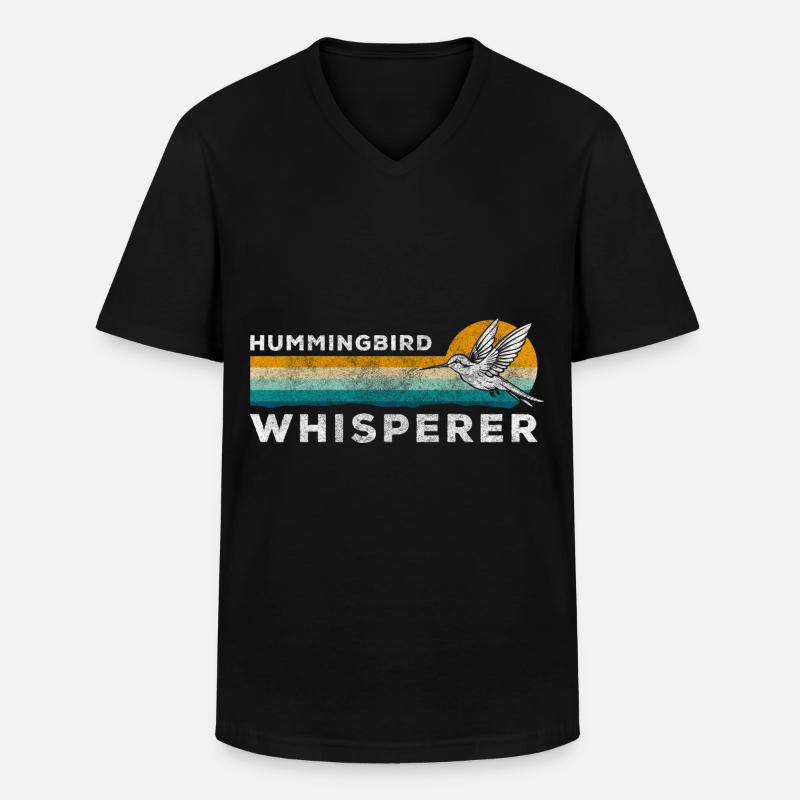 Vogel Tiere Leben - Männer-T-Shirt mit V-Ausschnitt - Schwarz