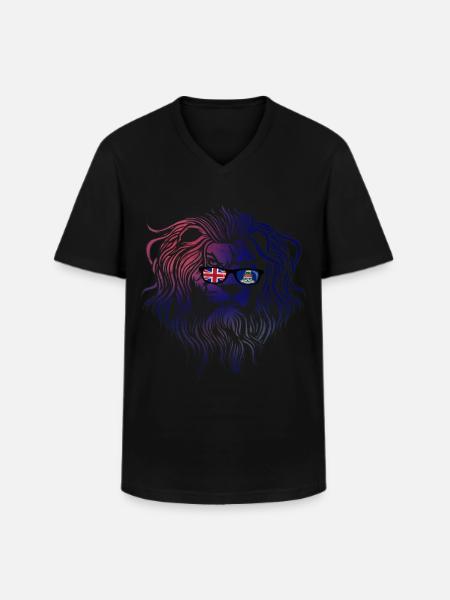 Cayman Islands - Men's V-Neck T-Shirt - black