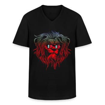 Maluku du Sud - T-shirt col V Homme - noir - Devant - AI Model Male 178 dark (178cm)