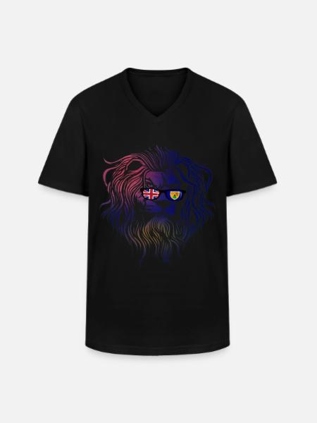 Turks and Caicos Islands - Men's V-Neck T-Shirt - black