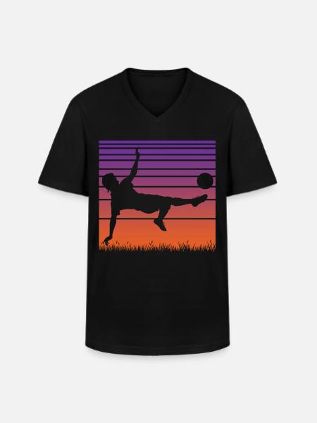 Soccer Soccer Players - Men's V-Neck T-Shirt - black
