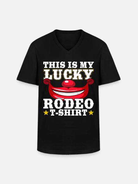 Cowboy - Männer-T-Shirt mit V-Ausschnitt - Schwarz