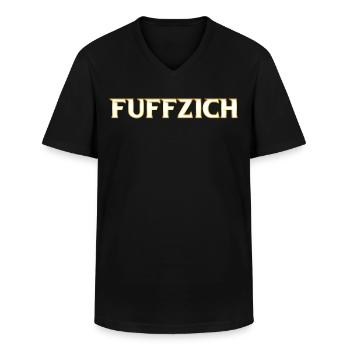 50. Geburtstag Fuffzich - Männer-T-Shirt mit V-Ausschnitt - Schwarz - Vorne - AI Model Male 178 dark (178cm)