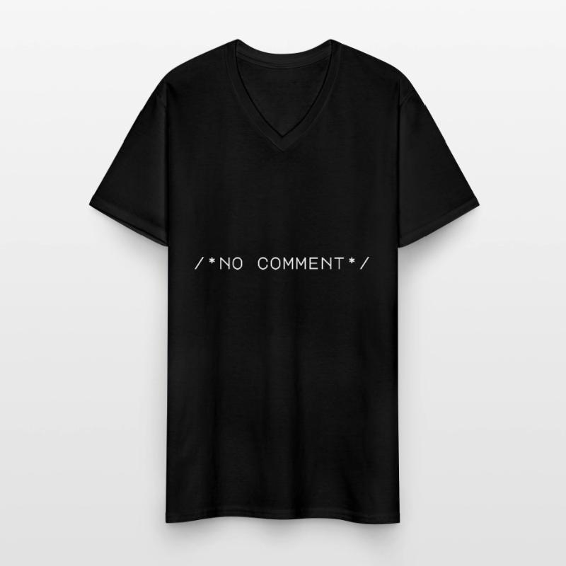 Computer Computerarbeit Coder Code Nerd IT Freak Männer-T-Shirt mit V-Ausschnitt