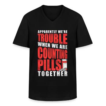 Pharmacy Tech Technician - Männer-T-Shirt mit V-Ausschnitt - Schwarz - Vorne - AI Model Male 178 dark (178cm)