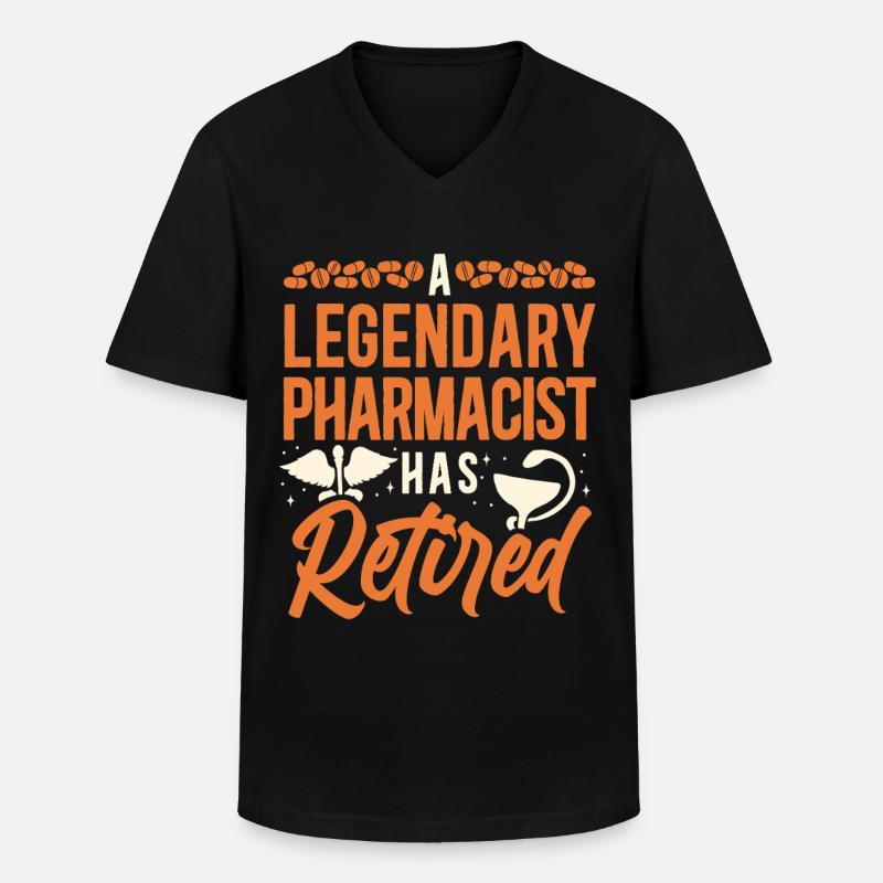 Pharmacy Tech Technician - Men's V-Neck T-Shirt - black