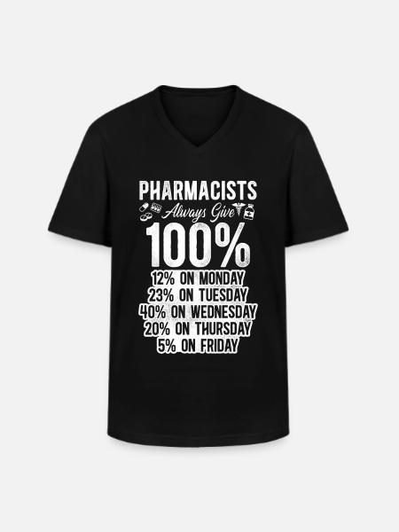Pharmacy Tech Technician - Männer-T-Shirt mit V-Ausschnitt - Schwarz