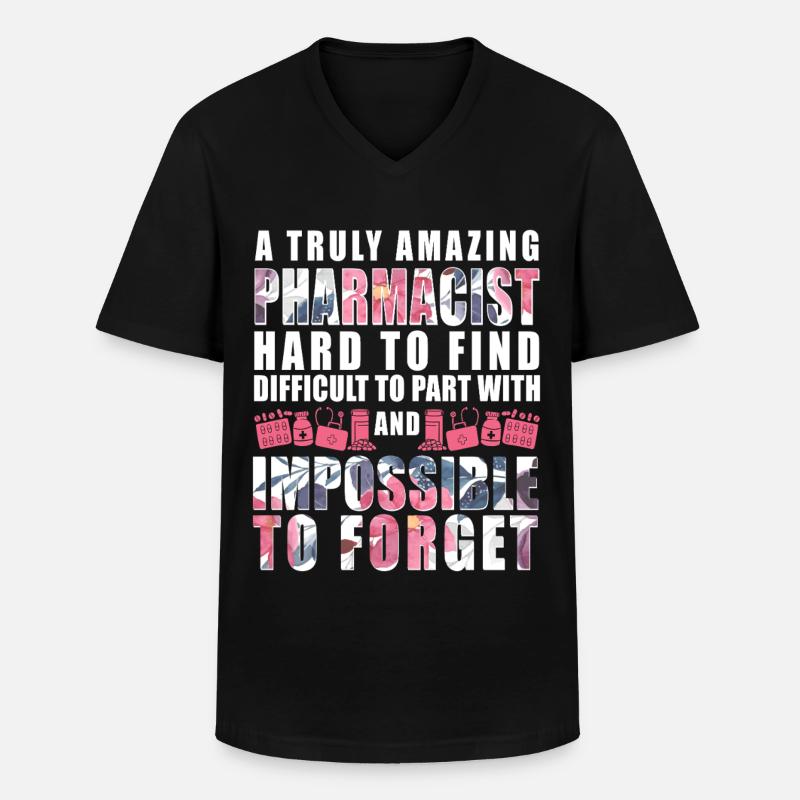 Pharmacy Tech Technician - Männer-T-Shirt mit V-Ausschnitt - Schwarz