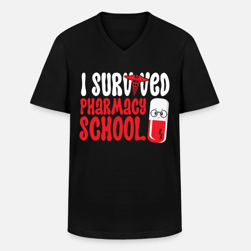 Pharmacy Tech Technician - Männer-T-Shirt mit V-Ausschnitt - Schwarz