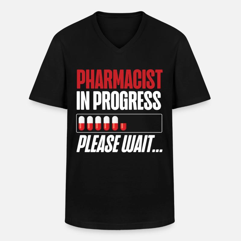 Pharmacy Tech Technician - Männer-T-Shirt mit V-Ausschnitt - Schwarz