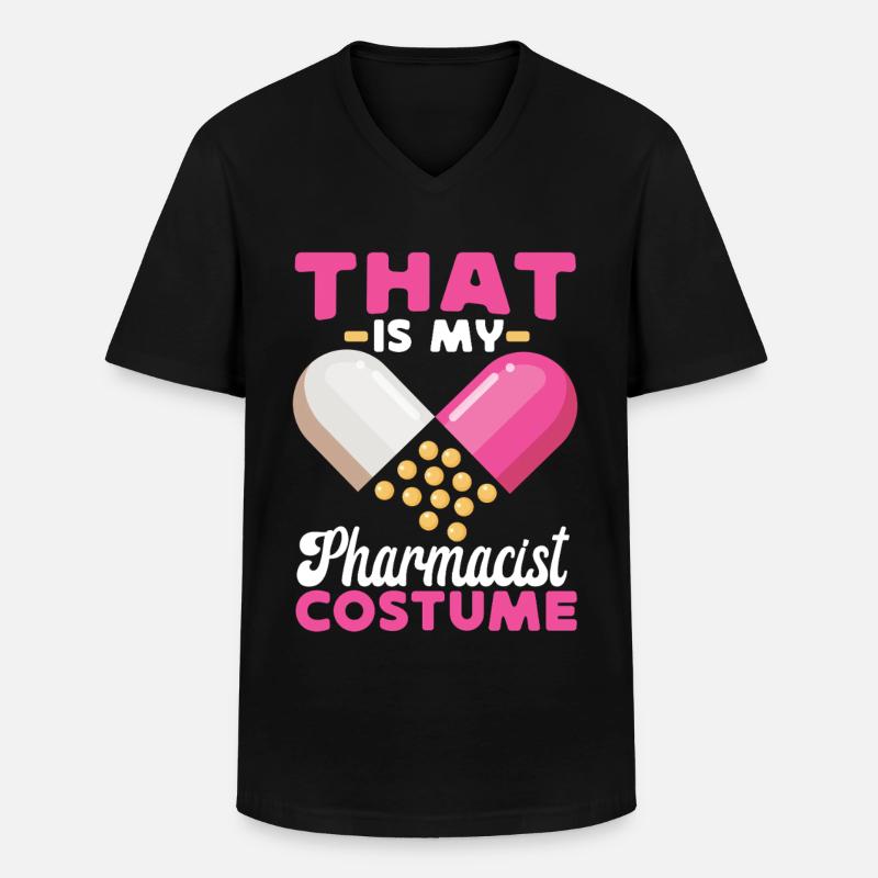 Pharmacy Tech Technician - Men's V-Neck T-Shirt - black