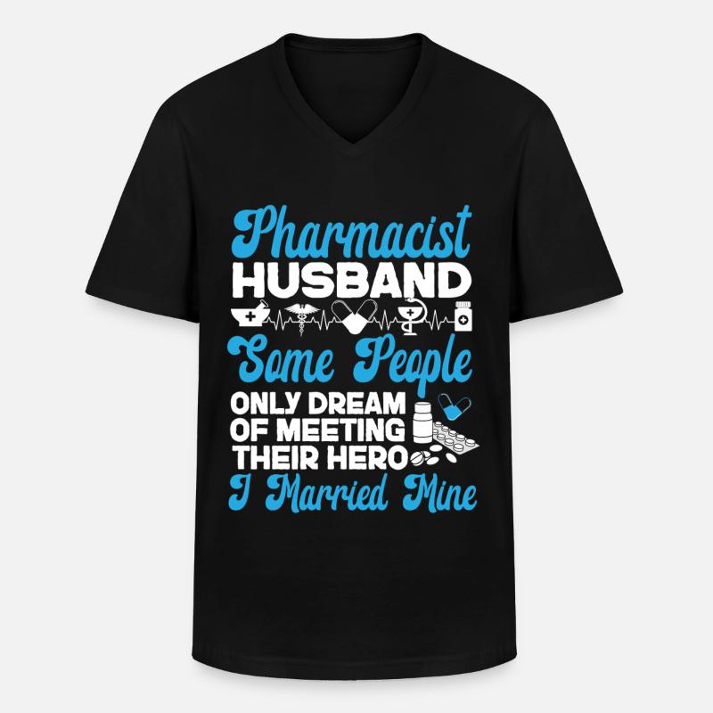 Pharmacy Tech Technician - Men's V-Neck T-Shirt - black