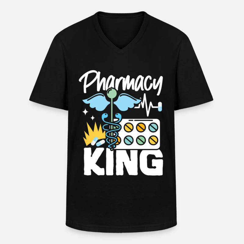 Pharmacy Tech Technician - Männer-T-Shirt mit V-Ausschnitt - Schwarz
