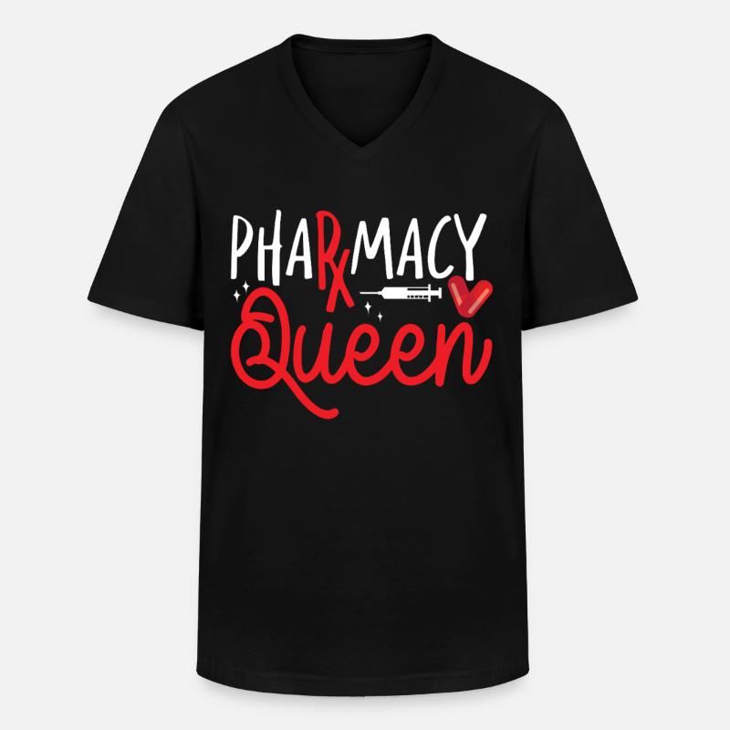 Pharmacy Tech Technician - Männer-T-Shirt mit V-Ausschnitt - Schwarz