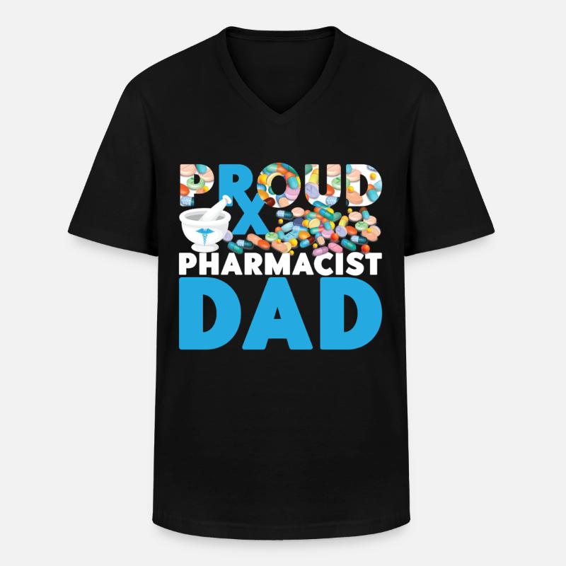 Pharmacy Tech Technician - Männer-T-Shirt mit V-Ausschnitt - Schwarz