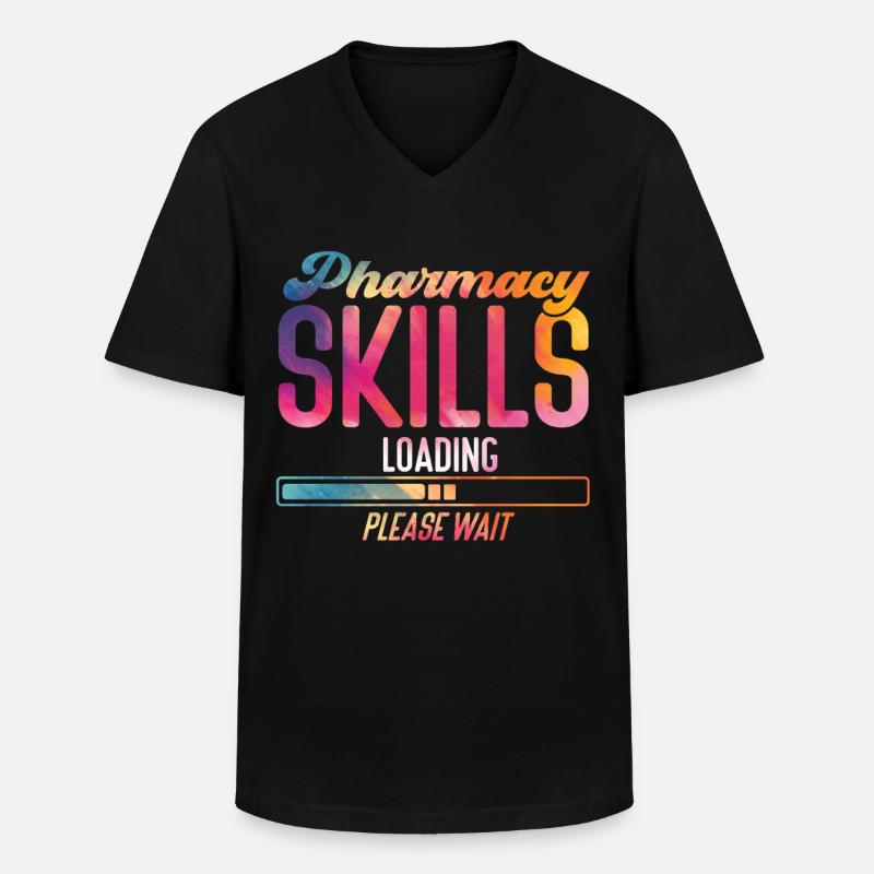 Pharmacy Tech Technician - Men's V-Neck T-Shirt - black
