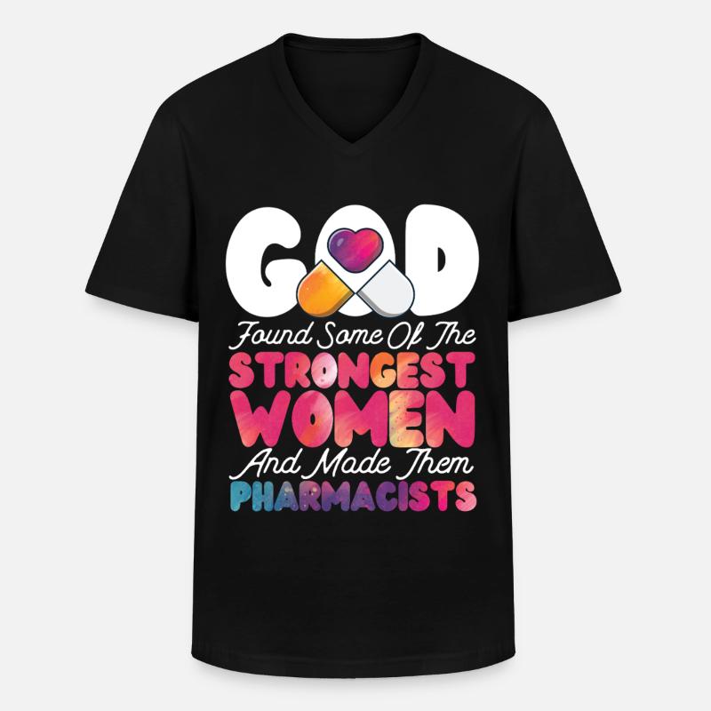 Pharmacy Tech Technician - Männer-T-Shirt mit V-Ausschnitt - Schwarz