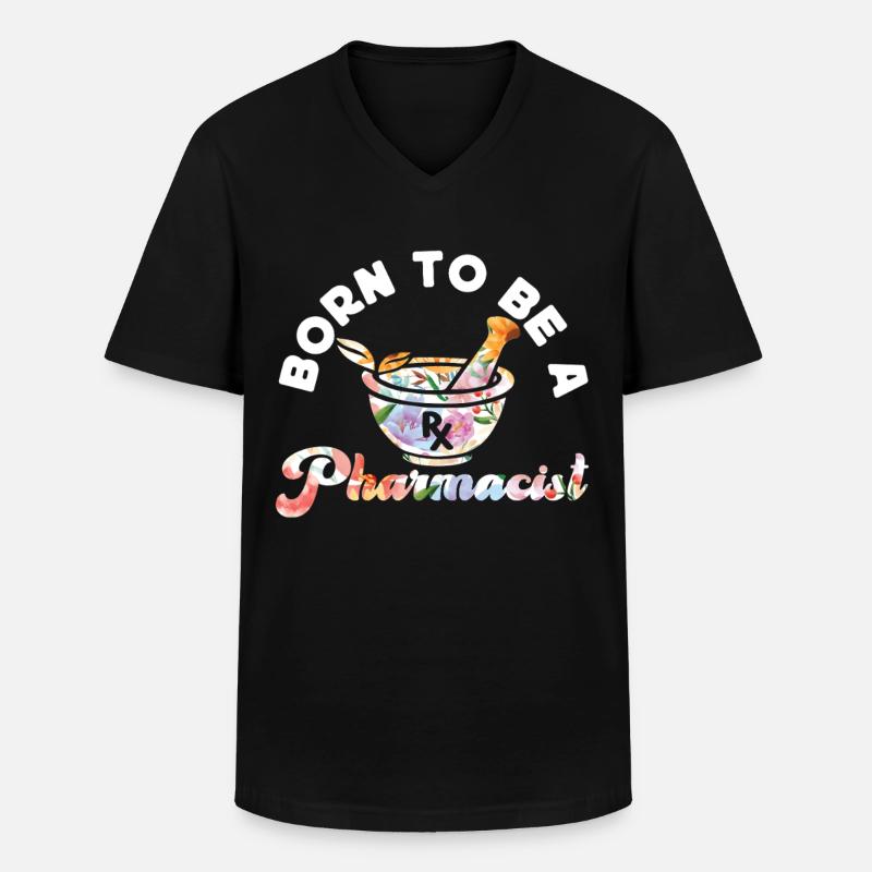 Pharmacy Tech Technician - Men's V-Neck T-Shirt - black
