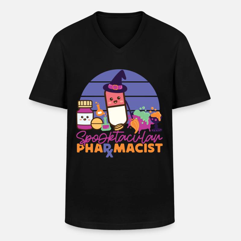 Pharmacy Tech Technician - Männer-T-Shirt mit V-Ausschnitt - Schwarz