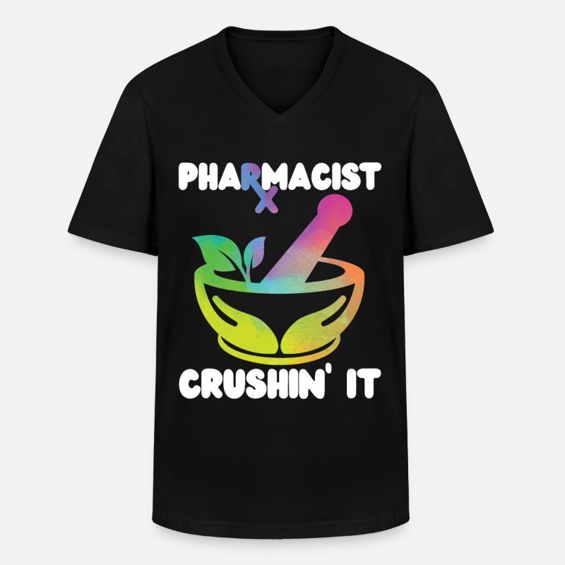 Pharmacy Tech Technician - Men's V-Neck T-Shirt - black