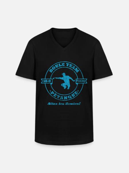 Boule team - Men's V-Neck T-Shirt - black