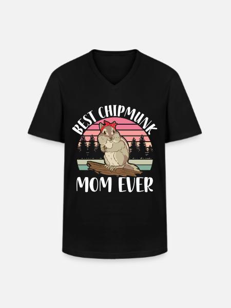 Chipmunk Pet | Chipmunk Gift Ideas - Men's V-Neck T-Shirt - black