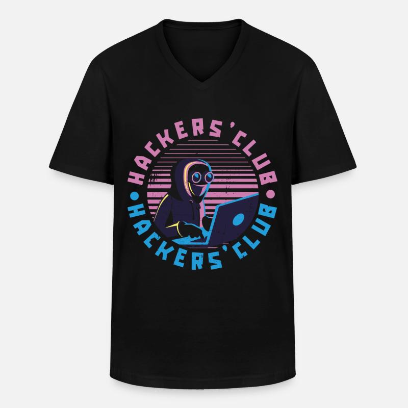 Programmer Coder Software Developer - Men's V-Neck T-Shirt - black